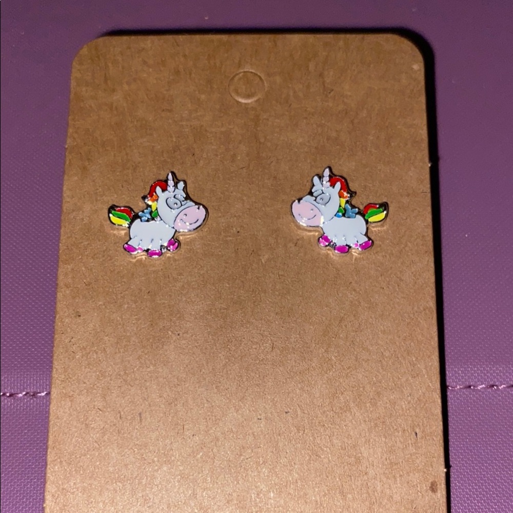 Pink and White Unicorn Jewelry Accessories
